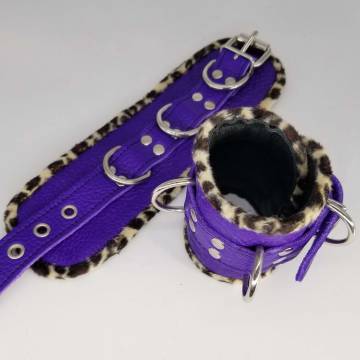 Leopard Trim Wrist + Ankle Restraints